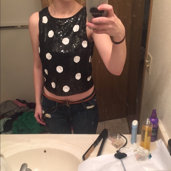 ‼️1 more day‼️{HP} Nwot ASOS sequin top - Picture 4 of 5