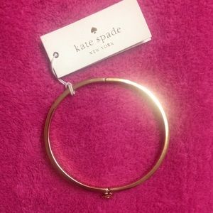 Kate Spade, black and gold clasp bracelet
