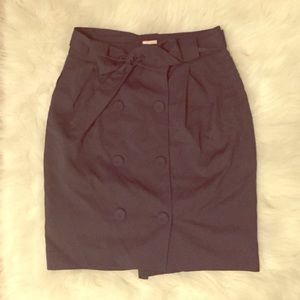 NWOT Whistles London skirt w/ button design & belt