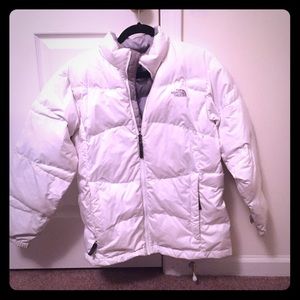White North Face Puffer Jacket