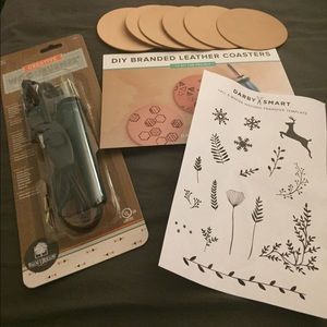 DIY Leather coaster burner set. NWT. 🚫SOLD🚫