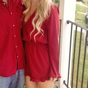 Crimson romper size S