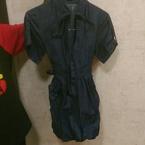 Blue jean bubble dress