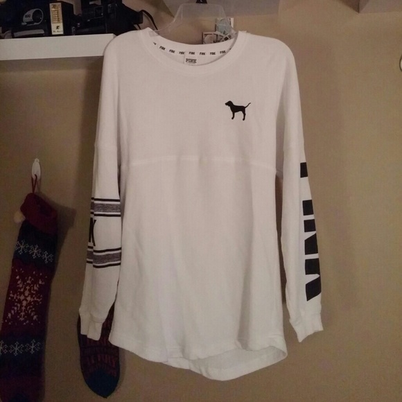 PINK Victoria's Secret Tops - VS PINK oversized jersey long sleeve