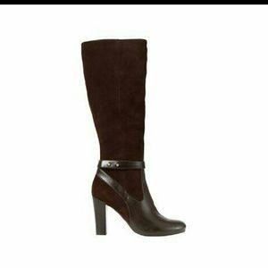 suede and leather brown boots