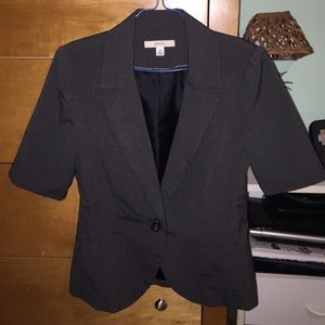 Grey Short Sleeve Blazer