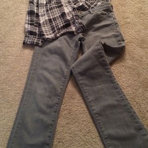 Grey Denim Jeans