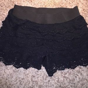 Crochet shorts