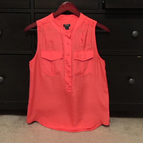 J. Crew Tops - J Crew Factory coral pocket top