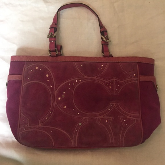 rhinestone coach purse