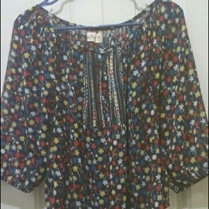 Hollister hobo style blouse