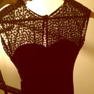 American Apparel polkadot mesh leotard