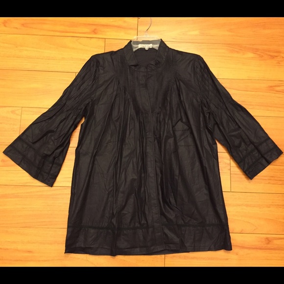 Black cotton blouse (New)