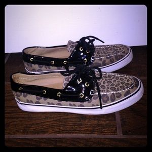 Cheetah Print Sperrys