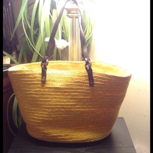 Vintage Neiman Marcus  straw tote Moving Sale firm