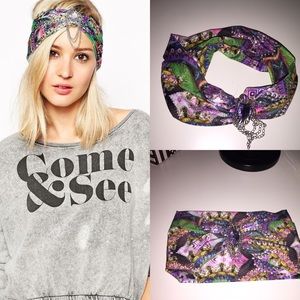 River Island kaleidoscope turban headband