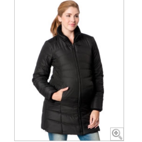 Sold Motherhood like new black puffer - Picture 1 of 4