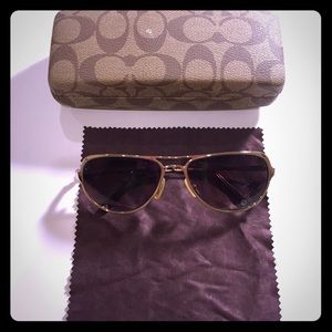 Coach aviator sunglasses