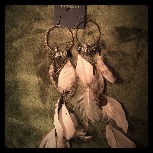 Bebe Feather Earrings