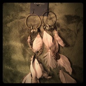 Bebe Feather Earrings