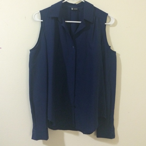 Silk button up blouse