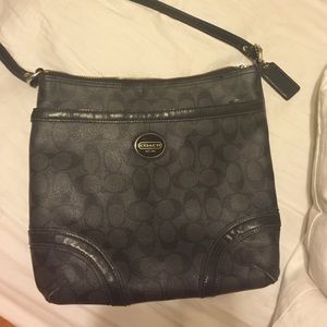 Black coach purse