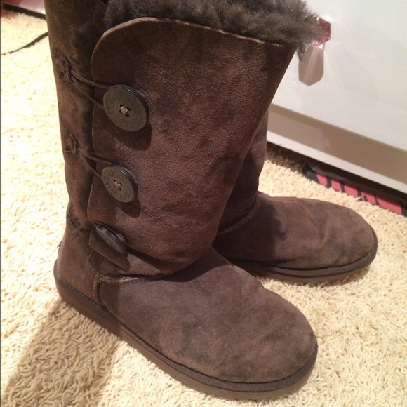 UGG Shoes - Brown button up Uggs