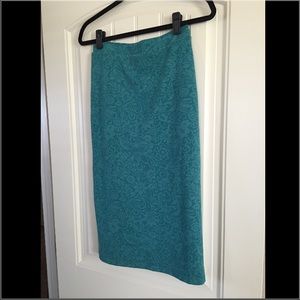 Anthropologie green skirt size small