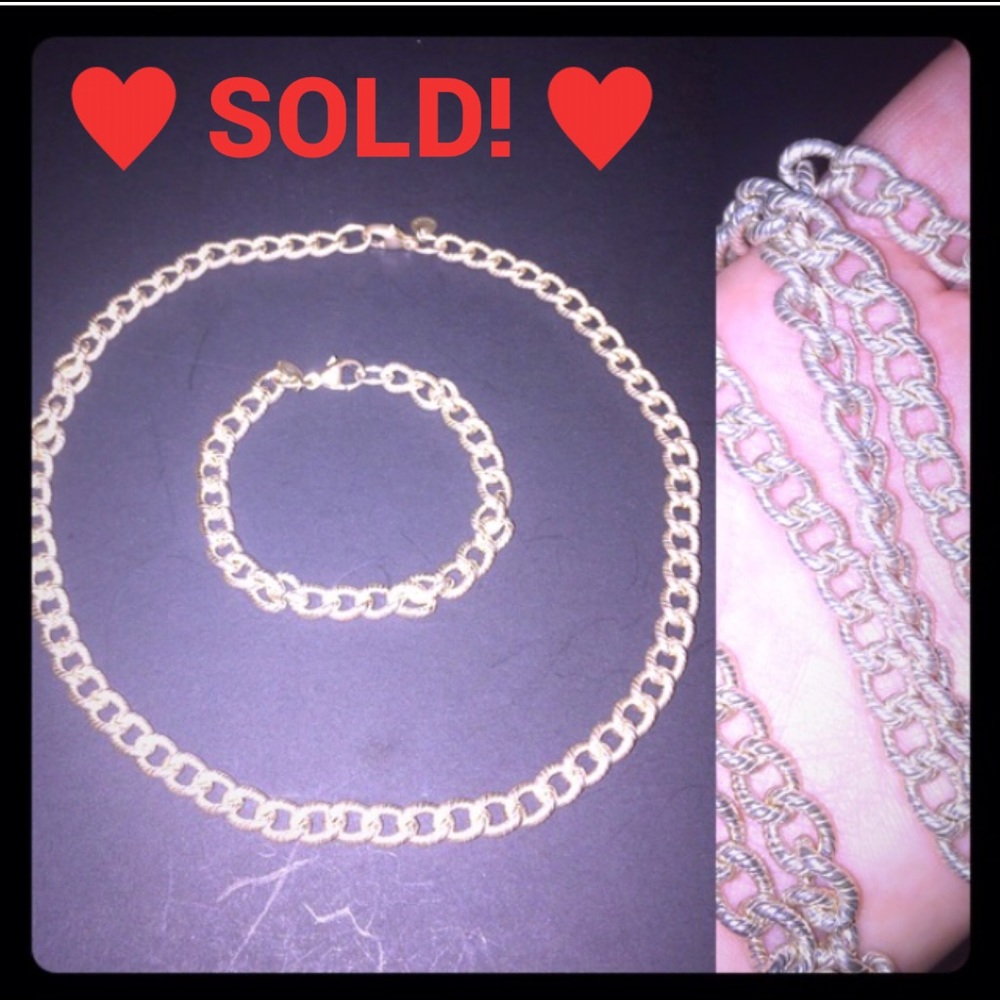 TIFFANY & CO necklace & matching bracelet set