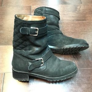 Massimo Dutti Quilted Moto Boots