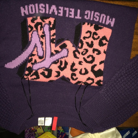 Purple Mtv sweater