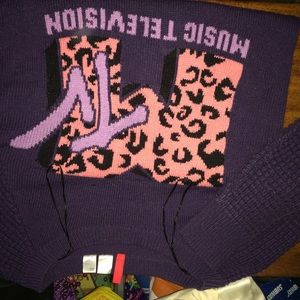 Purple Mtv sweater