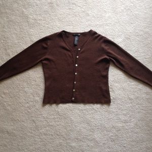 Brown cardigan