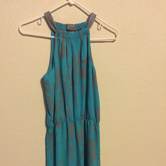 Beautiful teal and gray dress