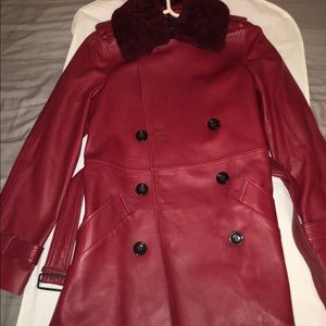 Coach leather coat