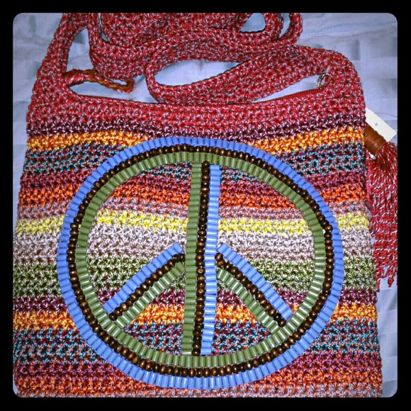 The Sak Handbags - ** SOLD** The Sak multicolor Peace crossbody bag The Sak Handbags - ** SOLD** The Sak multicolor Peace crossbody bag
