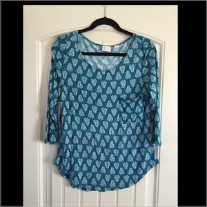 Beautiful Anthropologie turquoise top size M