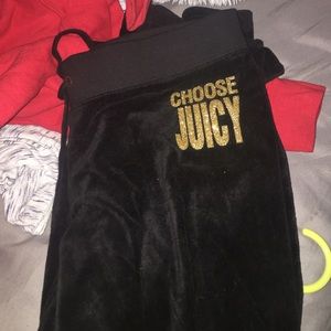 Black juicy sweats