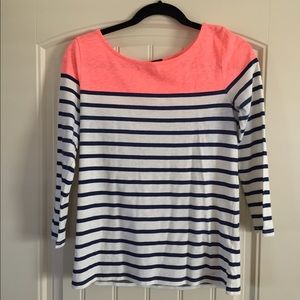 Adorable striped J Crew top size small