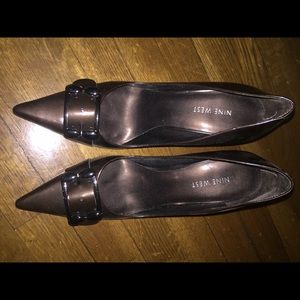 Nine West Pointed Buckle Heels