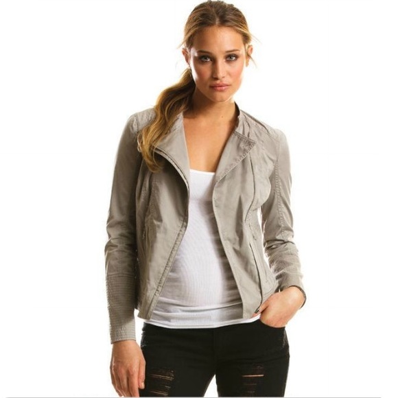 ✨SOLD✨ new | Armani Exchange Beige Moto Jacket S - Picture 4 of 4