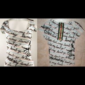 LAMB PENMANSHIP SHORT SLEEVE TEE