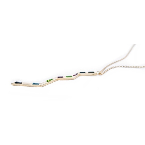 ✨SOLD✨new | Kelly Wearstler Zig Zag Gem Necklace - Picture 2 of 4