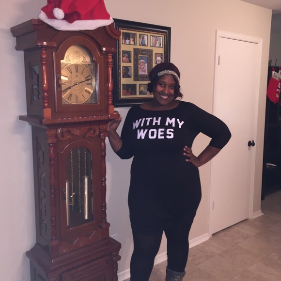 "Wit My Woes T-Shirt Dress Size Small - Picture 2 of 4