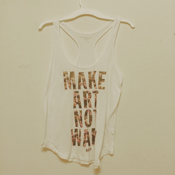 Obey "Make Art Not War!" tank top