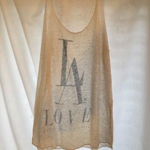 LA Love sheer tank