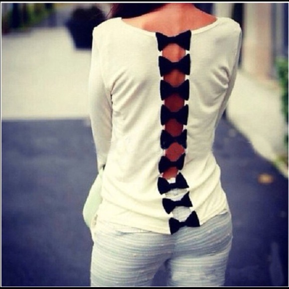 Tops - 🎊HOST PICK🎁🎀Brand new Bow Back Long Sleeve🎀