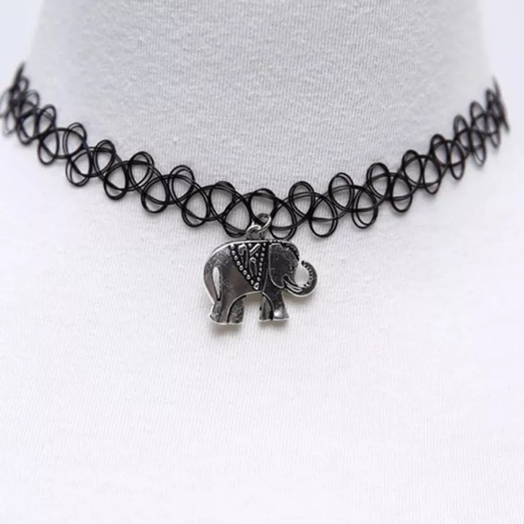 Tattoo Choker - Elephant NWOT