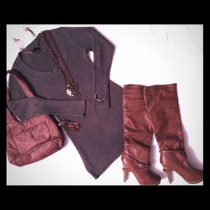 👗H&M👗 Soft brown sweater dress