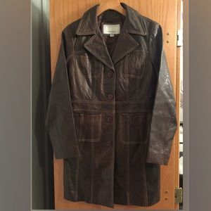 WILSONS LEATHER BROWN COAT